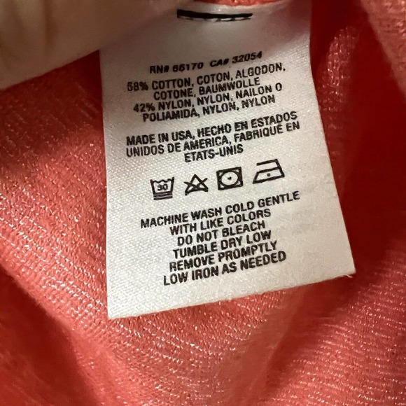 Anthropologie Michael Stars Shirt Women Small Top USA Made Short Sleeve Metallic - Picture 3 of 5